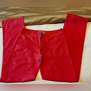 Silk chiffon slightly sheer pants